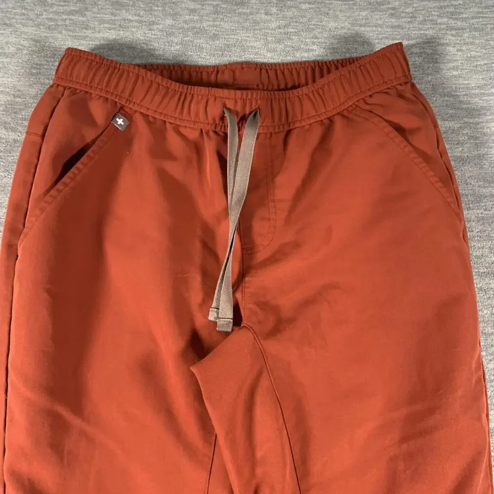 FIGS Pants Mens XS Orange Technical Collection Jogger Scrub Workwear Stretch